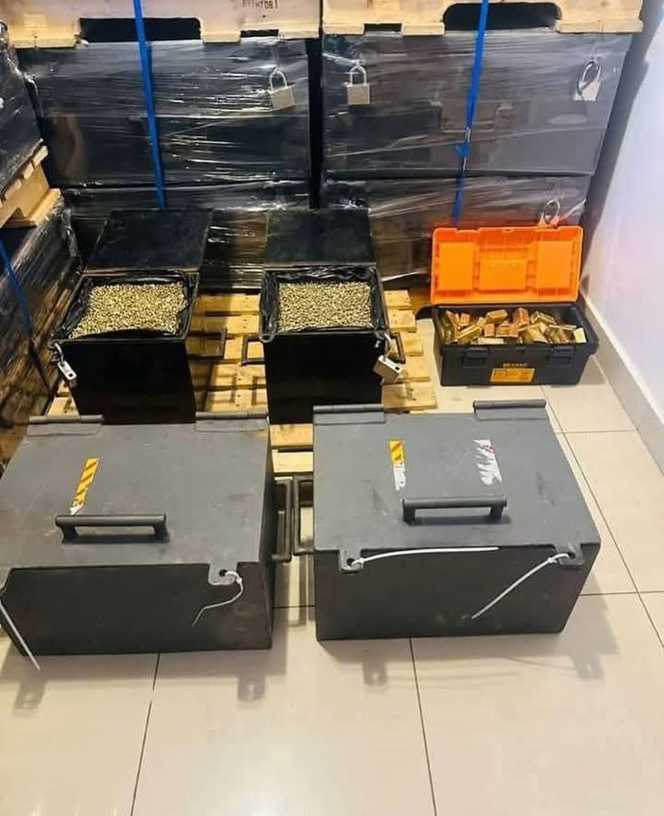 Gold concentrate in bags